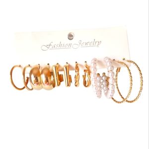 6 Set of Fashion Dangling Earrings